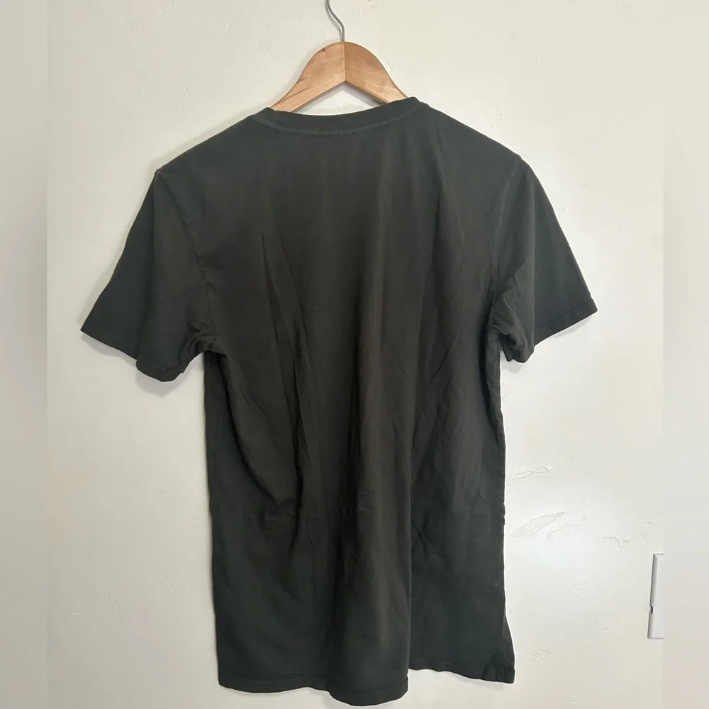Everlane dark‎ green men’s 100% cotton pocket tee shirt - Picture 4 of 6